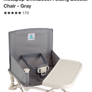 Hiccapop OmniBoost Folding Booster Chair - Gray